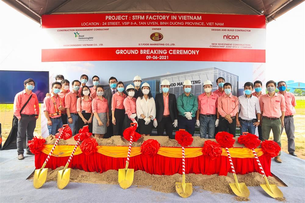 Groundbreaking ceremony of S.T.FOOD MARKETING Factory in Viet Nam project